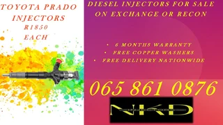 Toyota Prado Diesel Injectors For Sale Or Recon 6 Months Warranty