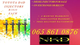 Toyota D4d Diesel Injectors For Sale On Exchange Or We Recon