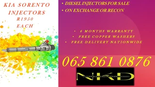 Kia Sorento Diesel Injectors For Sale On Exchange Or To Recon
