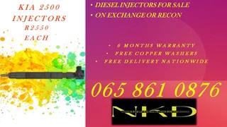 Kia 2500 Diesel Injectors For Sale With Warranty