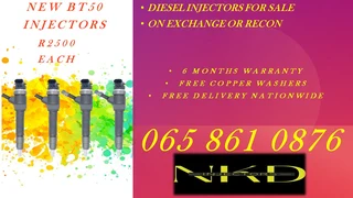 Mazda BT50 diesel injectors for sale brand new injectors