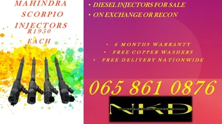 Mahindra Scorpio diesel injectors for sale