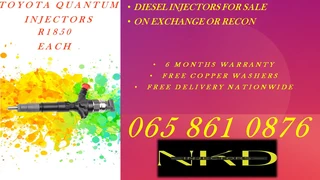Toyota Quantum Diesel Injectors For Sale