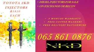 Toyota 1kd Diesel Injectors For Sale On Exchange
