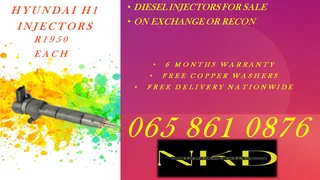 Hyundai H1 Diesel Injectors For Sale 6 Months Warranty
