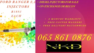 Ford Ranger 2.2 Diesel Injectors For Sale Or We Recon With Warranty