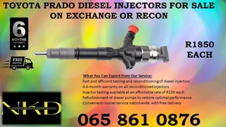 Toyota Prado Diesel Injectors For Sale On Exchange Or To Recon