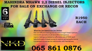 Mahindra Mhawk Diesel Injectrs For Sale On Exchange Or To Recon