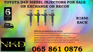 Toyota D4d Diesel Injectors For Sale On Exchange