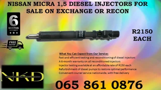Nissan Micra diesel injectors for sale on exchange