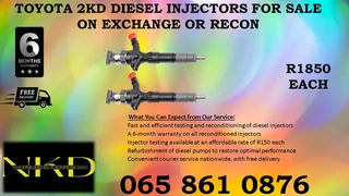 Toyota 2kd Diesel Injectors For Sale On Exchange Or To Recon