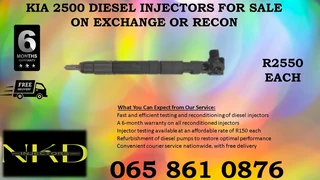 Kia 2500 Diesel Injectors For Sale On Exchange Or To Recon With 6 Months Warranty