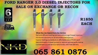 Ford Ranger 3.0 Diesel Injectors For Sale We Sell On Exchange Or To Recon