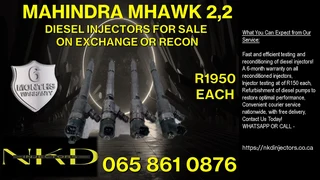 Mahindra Mhawk diesel injectors for sale on exchange or recon