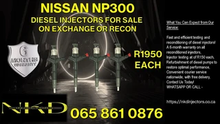 Nissan NP300 diesel injectors for sale on exchange or to recon