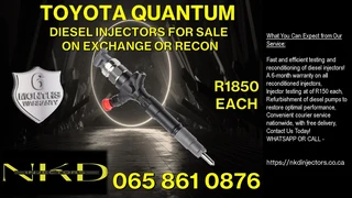 Toyota Quantum Diesel Injectors For Sale On Exchange