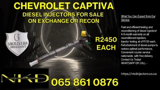 Chevrolet Captiva Delphi Injectors For Sale Or Recon 6 Months Warranty
