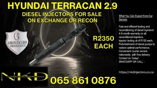 Hyundai Diesel Injectors For Sale We Sell On Exchange Or Recon