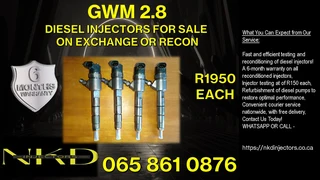 Gwm 2.8 Diesel Injectors For Sale On Exchange Or Recon