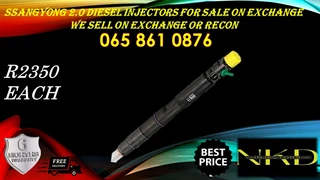 Ssangyong Diesel Injectors For Sale We Sell On Exchange Or Recon