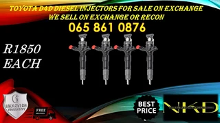 Toyota D4d Diesel Injectors For Sale On Exchange Or To Recon.