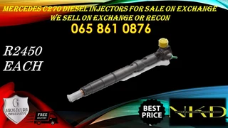 Mercedes C270 Bosch Diesel Injectors For Sale On Exchange Or To Recon