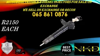 Mitsubishi Triton 2.5 injectors for sale we sell on exchange or to recon