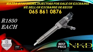 Mazda BT50 3.0 diesel injectors for sale on exchange or to recon.