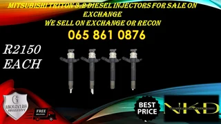 Mitsubishi Triton diesel injectors for sale on exchange or to recon