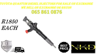 Toyota Quantum Diesel Injectors For Sale On Exchange Or To Recon With Warranty