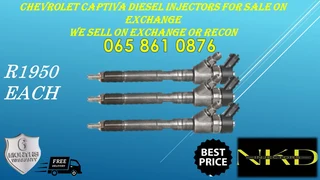 Chevrolet Captiva Bosch Diesel Injectors For Sale With Warranty
