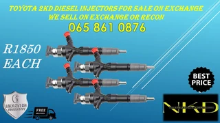 Toyota 2kd Denso Diesel Injectors For Sale Or Recon Your Own