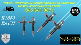 Toyota 1kd Dens Diesel Injectors For Sale With Warranty