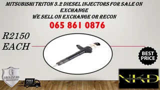 Mitsubishi Triton diesel injectors for sale on exchange or we recon with warranty