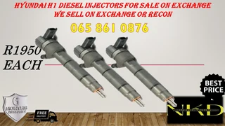 Hyundai H1 diesel injectors for sale or reconditioning with 6 months warranty