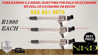 Ford Ranger 2.2 diesel injectors for sale on exchange or to recon