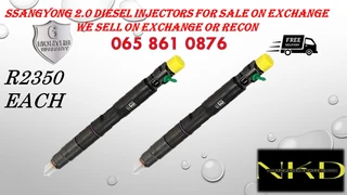 SsangYong diesel injectors for sale on exchange or to recon with warranty
