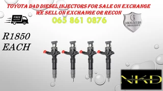 Toyota D4D diesel injectors for sale or we recon with warranty and free delivery