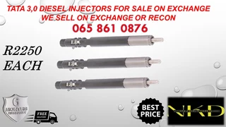 TATA 3.0 diesel injectors for sale on exchange or we recon with warranty