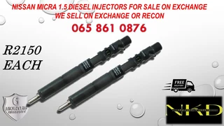 Nissan Micra diesel injectors for sale on exchange or we recondition your own