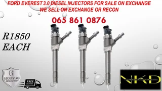 Ford Everest diesel injectors for sale on exchange or we recon