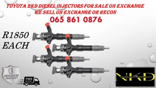 Toyota 2KD diesel injectors for sale