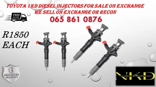 Toyota 1KD diesel injectors for sale on exchange