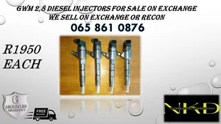 GWM 2.8 diesel injectors for sale