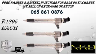Ford Ranger 2.2 diesel injectors for sale.