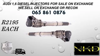 Audi 1.6 diesel injectors for sale on exchange or to recon