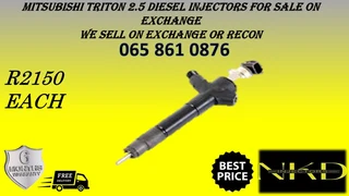 Mitsubishi Triton 2.5 Diesel Injectors For Sale On Exchange Or To Recon With Warranty