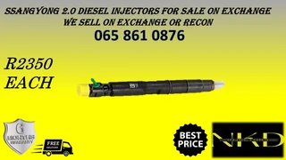 Ssangyong 2.0 Diesel Injectors For Sale On Exchange With Warranty