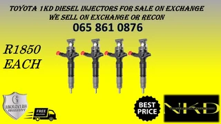 Toyota 1kd Diesel Injectors For Sale Or To Recon