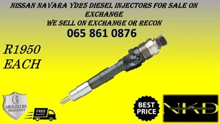 Nissan Navara Yd25 Diesel Injectors For Sale On Exchange With Warranty